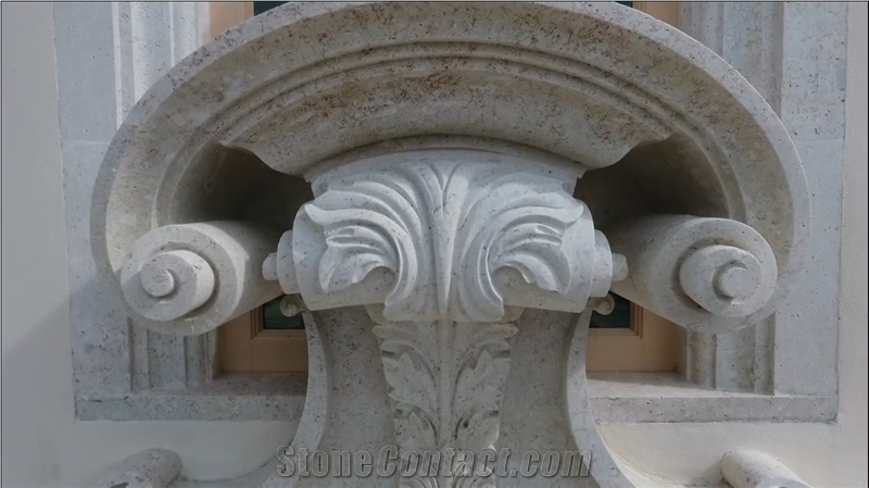 Jerusalem Stone White Limestone Pedestal Columns