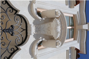 Jerusalem Stone White Limestone Pedestal Columns