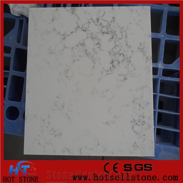 Beige Quartz Stone Slabs for Interior Decor Floor Tiles with High Gloss and Hardness