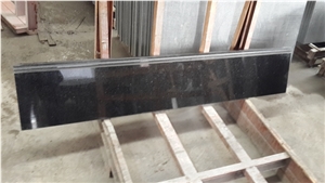 Black Galaxy Granite Stone Polished Flamed Brushed Bullnosed Step,Stair Treads,Risers,Staircase