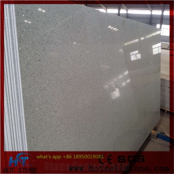 Caesar Stone 2657 Pure Grey Quartz, Quartz Slab, Italian Marble Like Prefabricated Slab