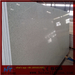 Caesar Stone 2657 Pure Grey Quartz, Quartz Slab, Italian Marble Like Prefabricated Slab