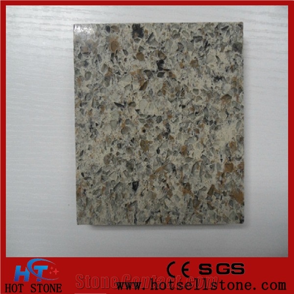 Engineering Quartz Stone for Flooring Wall Panel/Veined Multi Color Quartz Stone