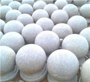 Granite Ball, Grey Granite Parking Stone