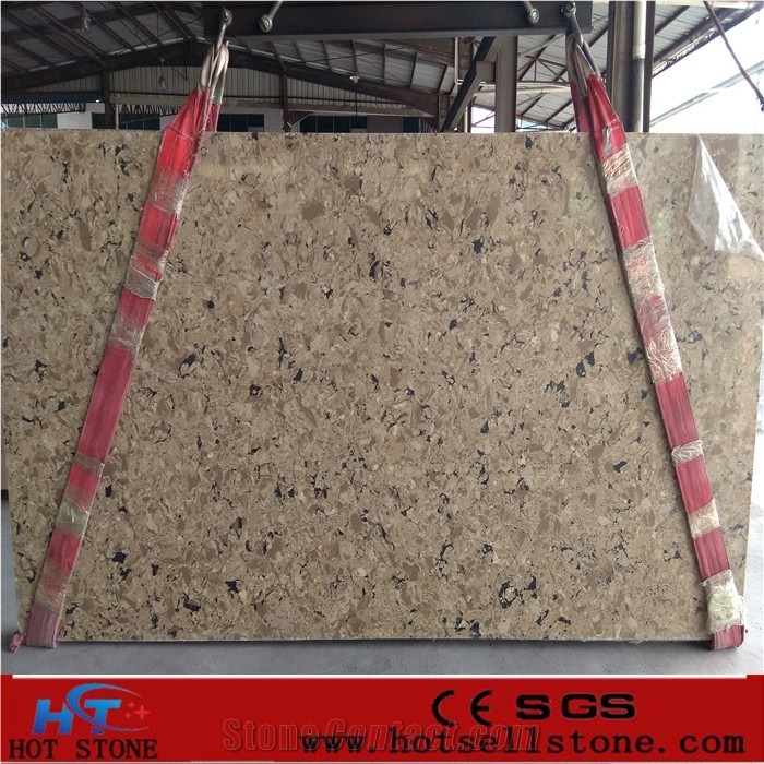 Ht015 Quartz Stone Slabs/Quartz Stone Tiles/Engineered Stone/Quartz Stone Flooring/Engineered Stone Walling