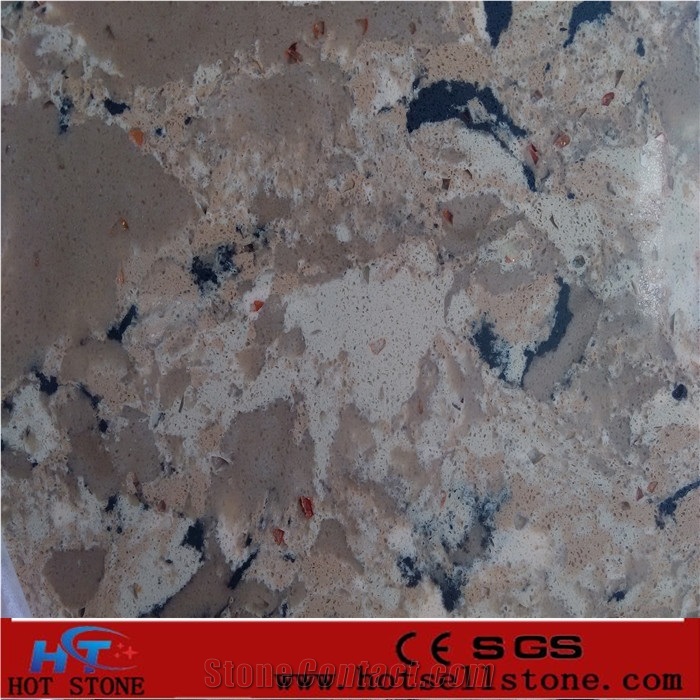 Ht016 Quartz Stone Slabs/Quartz Stone Tiles/Engineered Stone/Quartz Stone Flooring/Engineered Stone Walling