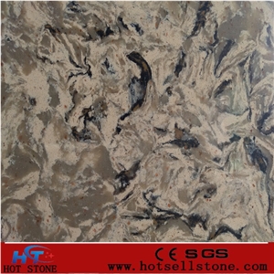 Ht018 Quartz Stone Slabs/Quartz Stone Tiles/Engineered Stone/Quartz Stone Flooring/Engineered Stone Walling
