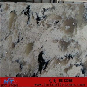 Ht023 Quartz Stone Slabs/Quartz Stone Tiles/Engineered Stone/Quartz Stone Flooring/Engineered Stone Walling
