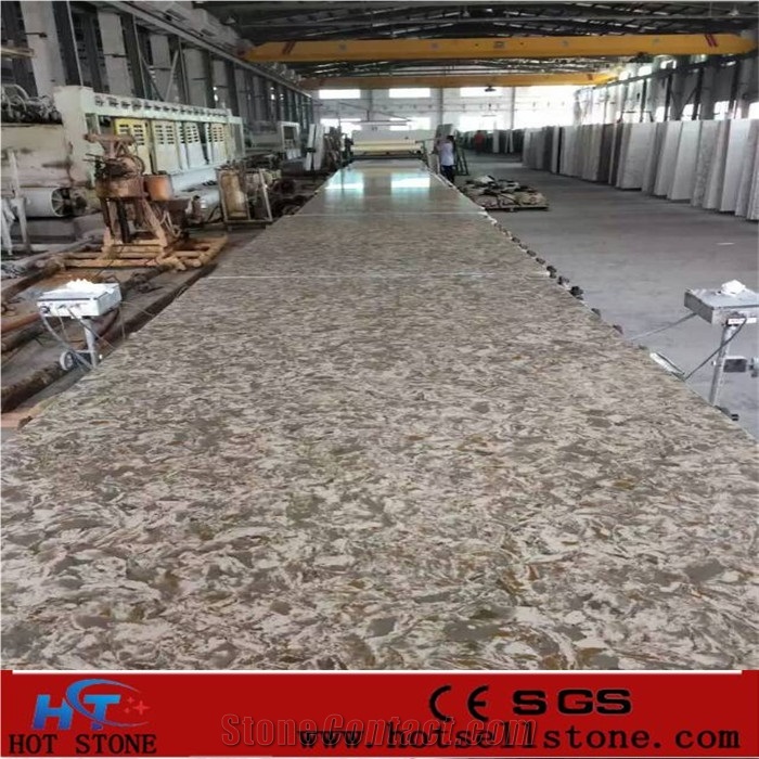 Ht049 Quartz Stone Slabs/Quartz Stone Tiles/Engineered Stone/Quartz Stone Flooring/Engineered Stone Walling