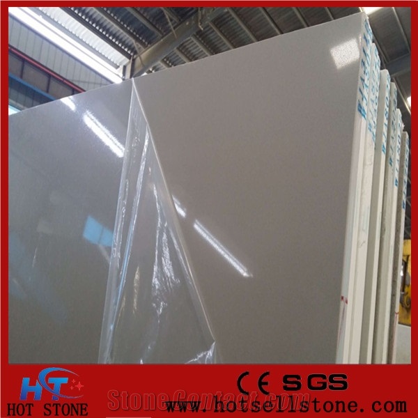 Pure Green Engineering Quartz Stone Slabs&Tiles with Made in China