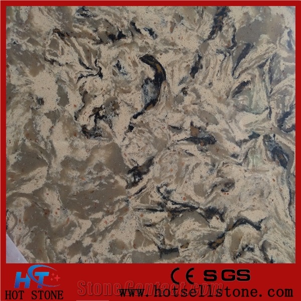Safe and Stylish Engineering Veined Quartz Stone Slabs for Sale with Competitive Price
