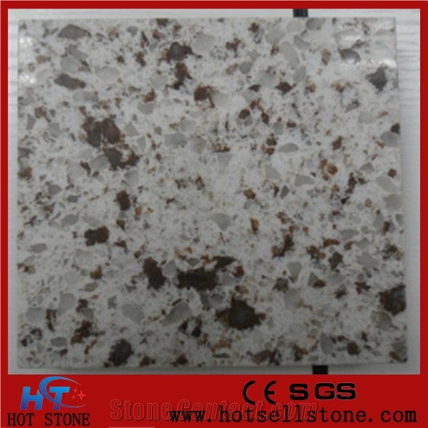 Veined Quartz Stone Slabs Ktichen Countertop with High Gloss and Hardness Easy to Clean Resistant to Stain