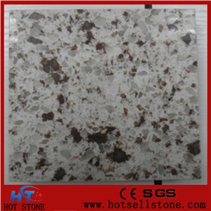 Veined Quartz Stone Slabs Ktichen Countertop with High Gloss and Hardness Easy to Clean Resistant to Stain