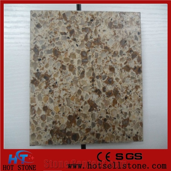 Veined Quartz Stone Slabs Ktichen Countertop with High Gloss and Hardness Easy to Clean Resistant to Stain