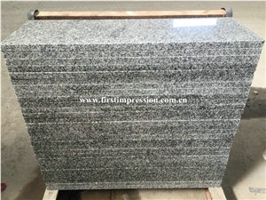 Best Price G603 Grey Granite/Sesame White Granite/Cheap Bianco Crystal Granite in Stairs Steps with Anti Slip/Beveled Long Edge/Treads and Risers/Natural Building Stone Interior