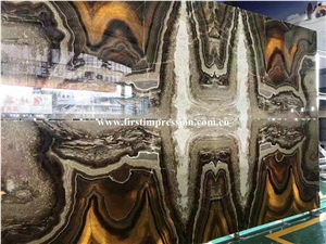 China Black Dragon Onyx Tiles & Slabs/China Wall Covering Tiles/Black Onyx Floor Covering Tiles/Black Onyx Pattern/Counter Top Stone/Onyx Slabs/Black Drogon Onyx Tiles/Onyx Pattern