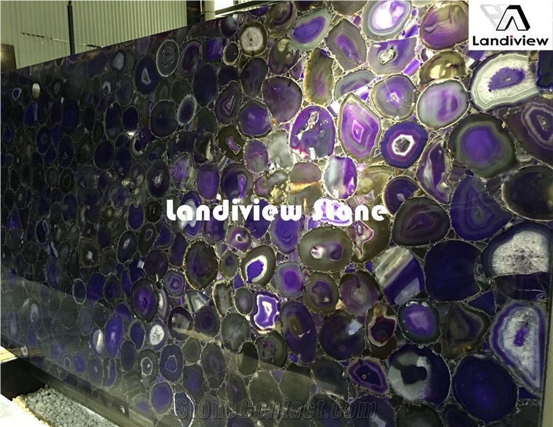 Blue Agate Slabs and Tiles