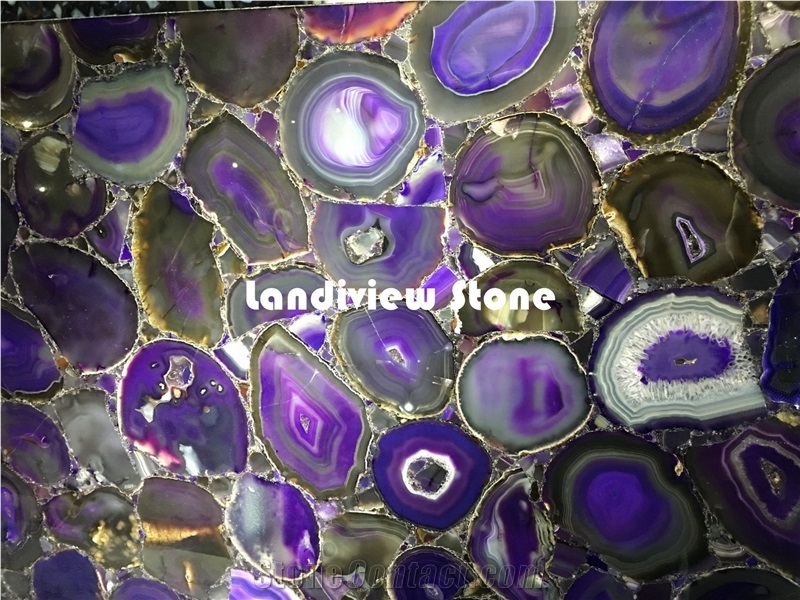 Blue Agate Slabs and Tiles