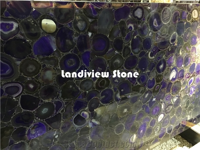 Blue Agate Slabs and Tiles
