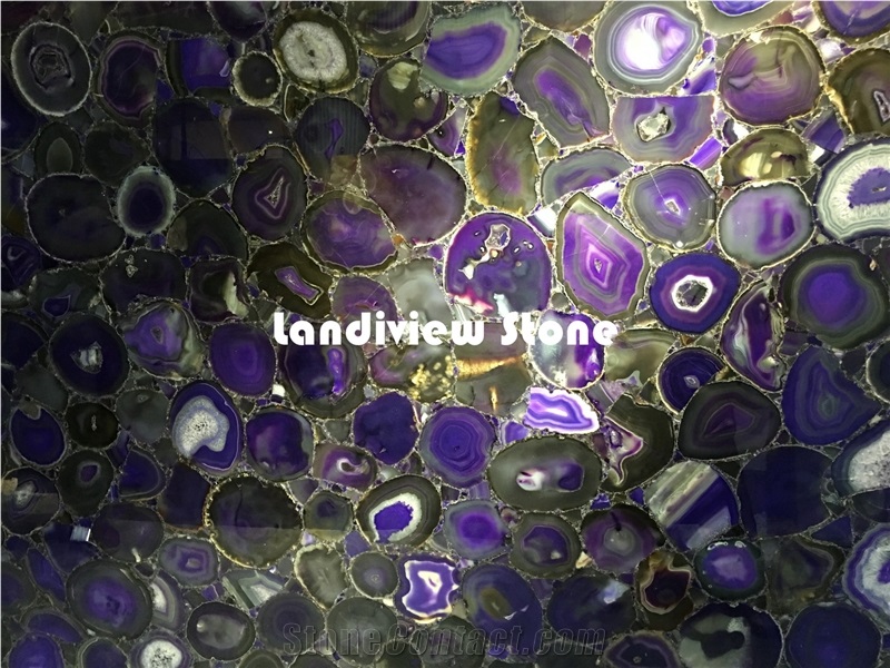 Blue Agate Slabs and Tiles