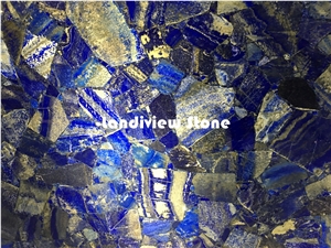 Semiprecious Gemstone Lapis Lazuli Slabs Wall Panels
