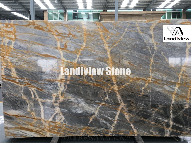 New Giallo Siena Marble Slabs and Tiles