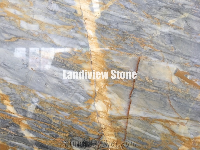 New Giallo Siena Marble Slabs and Tiles