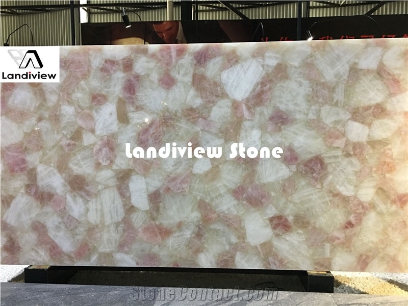 Pink Quartz Slabs and Tiles