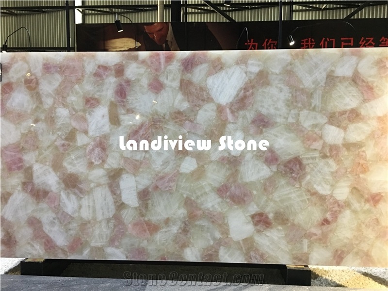 Pink Quartz Slabs and Tiles