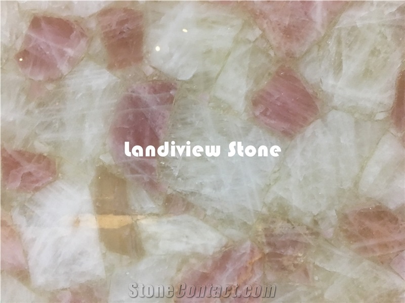 Pink Quartz Slabs and Tiles