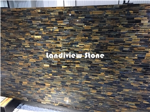 Semiprecious Stone Gemstone Tiger Eye Yellow Slabs Tiles
