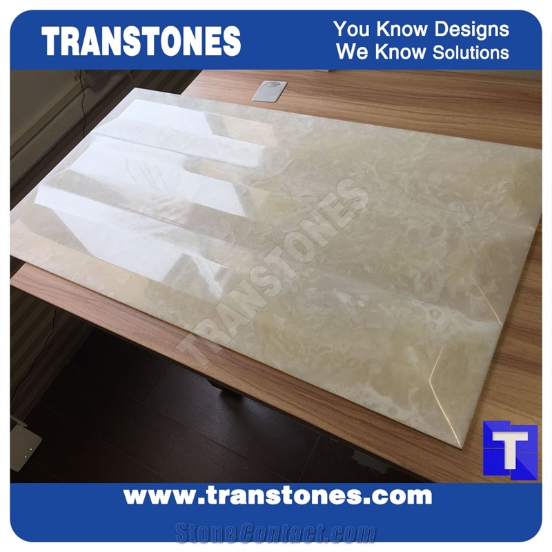 3d Solid Surface Faux White Marble Thin Laminated Wall Panels,Cnc Carved Walling