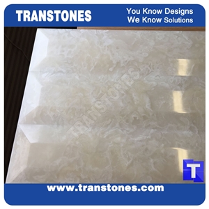 3d Solid Surface Faux White Marble Thin Laminated Wall Panels,Cnc Carved Walling