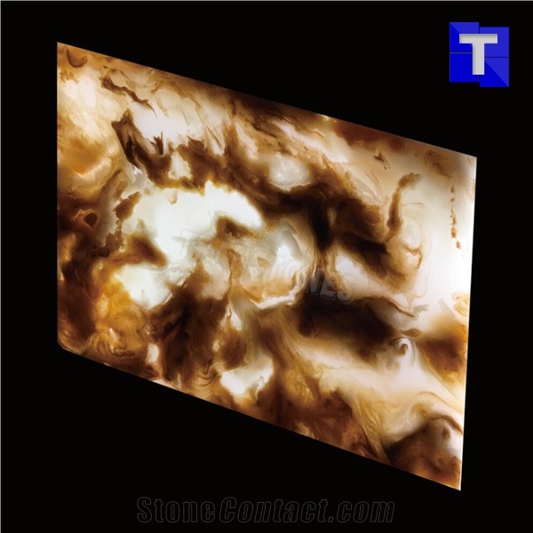 Artificial Golden Dragon Onyx Wall Caldding Panel Floor Covering Tiles Solid Surface Green Glass Stone for Bar Tops,Reception Table Desk,Hotel Counter Tops Design,Interior Engineered Stone