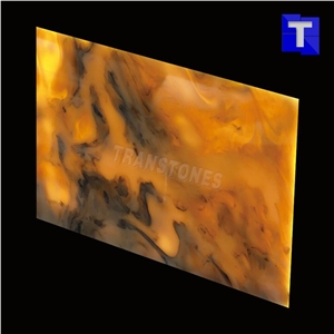 Artificial Golden Dragon Onyx Wall Caldding Panel Floor Covering Tiles Solid Surface Green Glass Stone for Bar Tops,Reception Table Desk,Hotel Counter Tops Design,Interior Engineered Stone