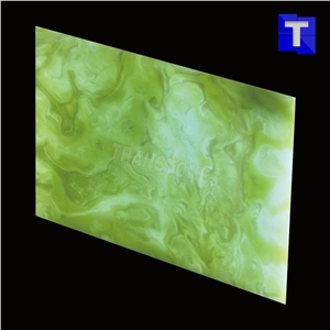 Artificial Marble Verde Malachite Stone Slabs Panel Walling Tiles,Engineered Stone Solid Surface Translucent Backlit Glass Stone Sheet for Kitchen Countertops