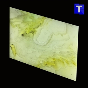 Artificial Marble Verde Malachite Stone Slabs Panel Walling Tiles,Engineered Stone Solid Surface Translucent Backlit Glass Stone Sheet for Kitchen Countertops