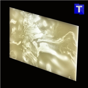 Artificial Resin Crystal Green Marble Wall Panel,Floor Tiles Solid Surface Glass Alabaster Stone for Bar Tops,Reception Table Desk,Hotel Counter Tops Design,Interior Engineered Stone Manufacture