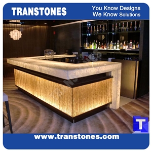 Curved Rusty Spray Wave Ivory Beige Artificial Beige Crystal Onyx Panel Reception Counter Top Panel, Solid Surface Translucent Backlit Cream Resin Glass Alabaster Stone for Bar Tops,Reception Table