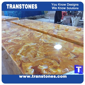 Giallo Acrylic Gold Dragon Rainbow Quartz Onyx Slabs Tile Cut to Size Wall Cladding,Floor Cover Pattern Sheet,Faux Alabaster Glass Stones for Interior