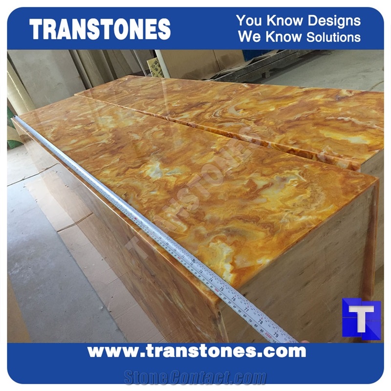 Good Quality Giallo Acrylic Gold Dragon Rainbow Onyx Slabs Tile Cut to Size Wall Cladding,Floor Cover Pattern Sheet