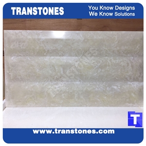 High Gloss Artificial Marble Beige Spray Silver Faux Slabs for Reception Desk,3d Wall Panel Celing Floor Covering,Solid Surface Engineered Glass Resin Stone for Bar Tops
