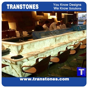 Rusty Spray Wave Ivory Beige Artificial Beige Crystal Onyx Wall Cladding Panel, Translucent Backlit Cream Resin Glass Backlit Countertop