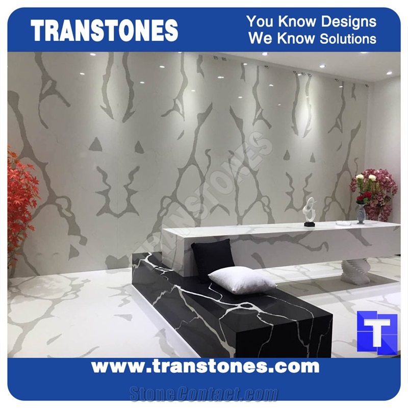 Solid Surface Artificial Nero Calacatta Quartz Marble Tiles for Wall Panel,Bathtub Surround Coveirng,Black Engineered Stone Slab,China Professinal Interior Furniture Manufacture