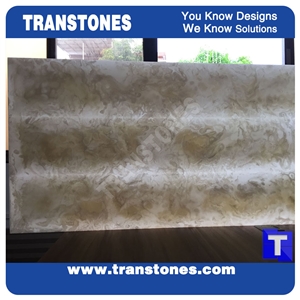 Solid Surface Artificial Onyx Alabaster Slab Laminated Tile Wall Panel Cladding,Floor Cover Paving Translucent