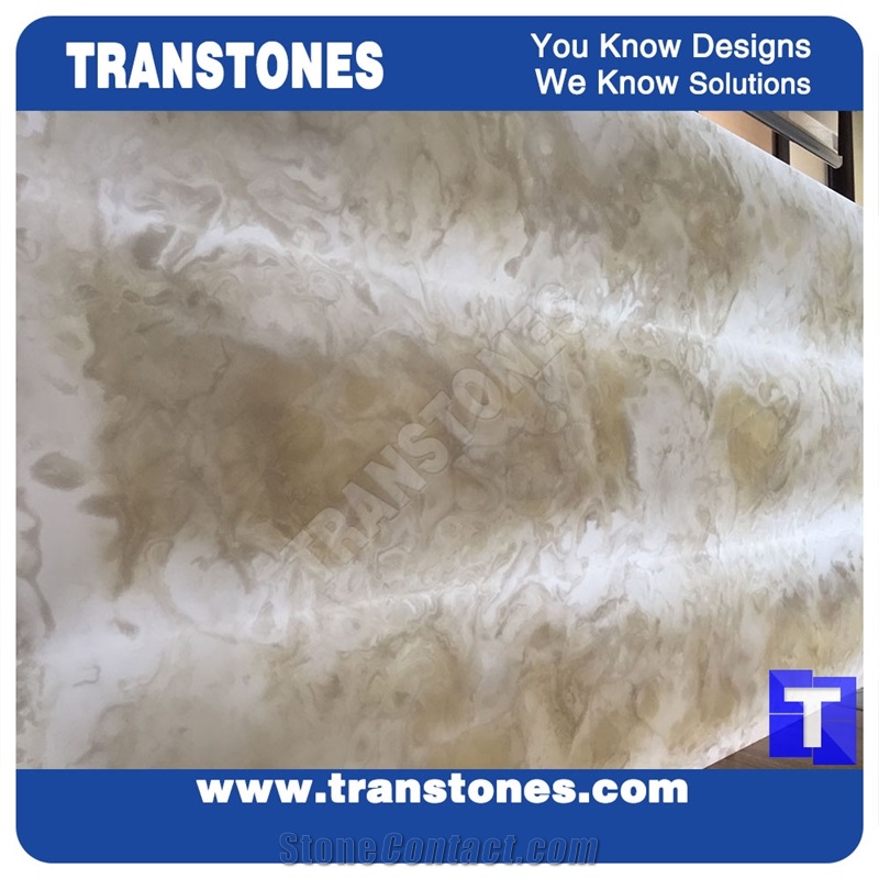 Solid Surface Artificial Onyx Alabaster Slab Laminated Tile Wall Panel Cladding,Floor Cover Paving Translucent