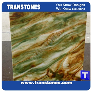 Solid Surface Verde Juparana Marble Look Faux Glass Stone Panel Translucent Backlit Green Slabs for Countertops,Islands Top,Office Work Top Solid Surface Verde Juparana Marble Look Faux Glass Stone Panel Translucent Backlit Green Slabs for Countertops,Islands Top,Office Work Top
