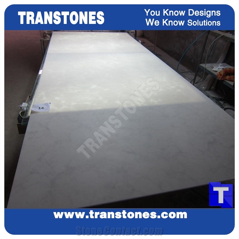Solid Surface White Onyx Alabaster Slabs Tiles Translucent Backlit,China Interior Quartz Stone Furniture Manufacture