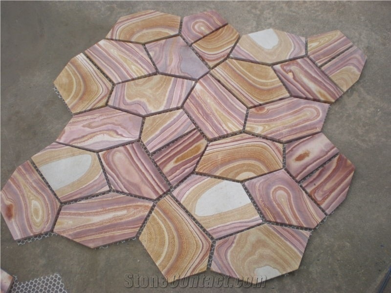 Flag Stone Road Paving Random Flagstones Irregular Flagstones