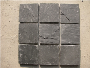 Slate China Black Slate Split Stone Mosaic Pattern Wall Mosaic Slate China Black Slate Split Stone Mosaic Pattern Wall Mosaic